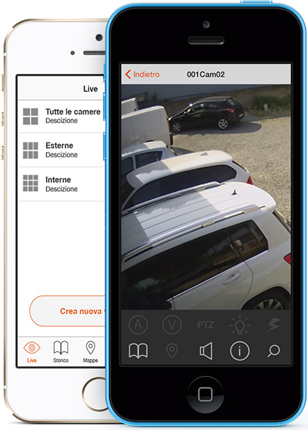 Tieni tutto sotto controllo, con l'APP CAMNET è semplice