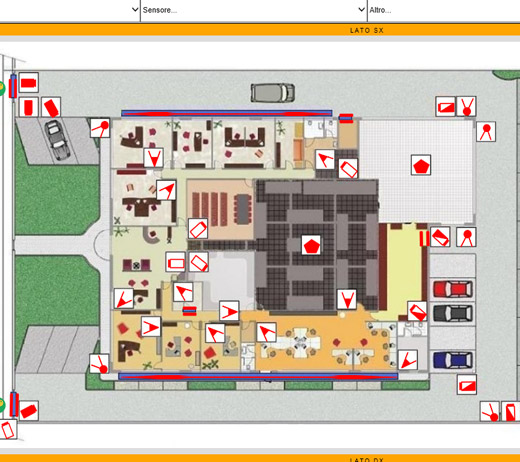 Mappe Interattive del sistema d'allarme